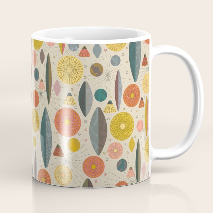 Mid Century Modern Eucalyptus with Retro Vibes Coffee Mug Gallery Image 1