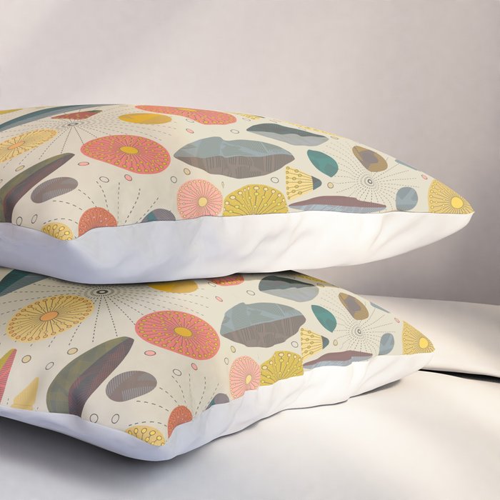 Mid Century Modern Eucalyptus with Retro Vibes Pillow Sham Gallery Image 3