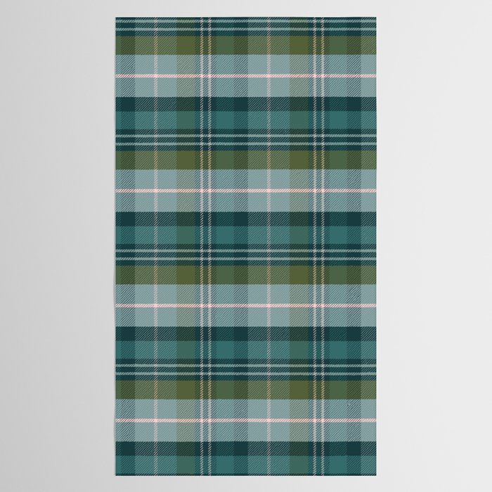 Tartan Plaid - Green, Blue and Pink Tablecloth Gallery Image 2