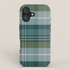 Tartan Plaid - Green, Blue and Pink iPhone Case Gallery Image 1