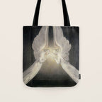 William Blake The Angels hovering over the body of Christ in the Sepulchre Tote Bag Gallery Image 1