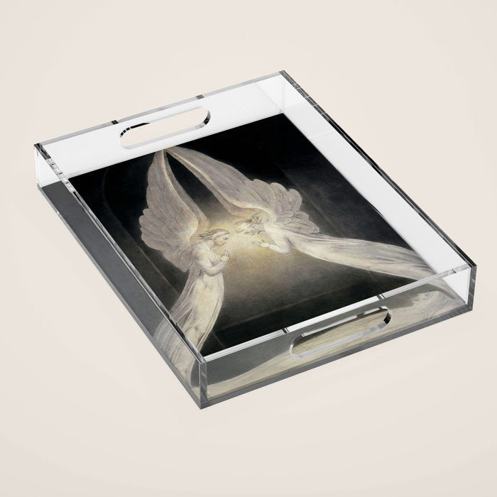 William Blake The Angels hovering over the body of Christ in the Sepulchre Acrylic Tray Gallery Image 1
