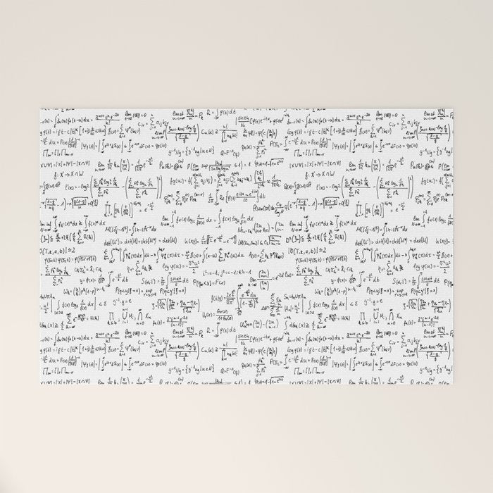 Math Equations Welcome Mat Gallery Image 1