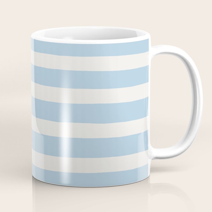 Thick Stripes Baby Blue Coffee Mug Gallery Image 1