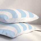 Thick Stripes Baby Blue Pillow Sham Gallery Image 3