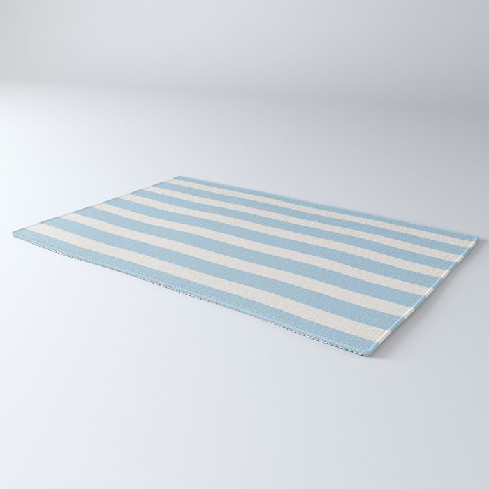 Thick Stripes Baby Blue Rug Gallery Image 3