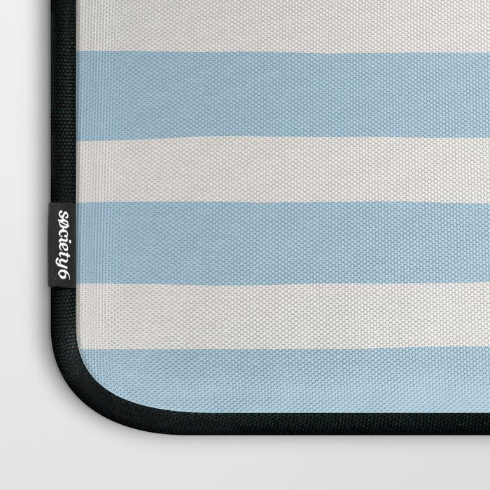 Thick Stripes Baby Blue Laptop Sleeve Gallery Image 3