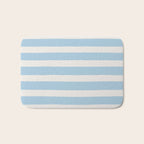 Thick Stripes Baby Blue Bath Mat Gallery Image 1