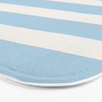Thick Stripes Baby Blue Bath Mat Gallery Image 3