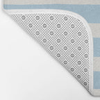 Thick Stripes Baby Blue Bath Mat Gallery Image 2