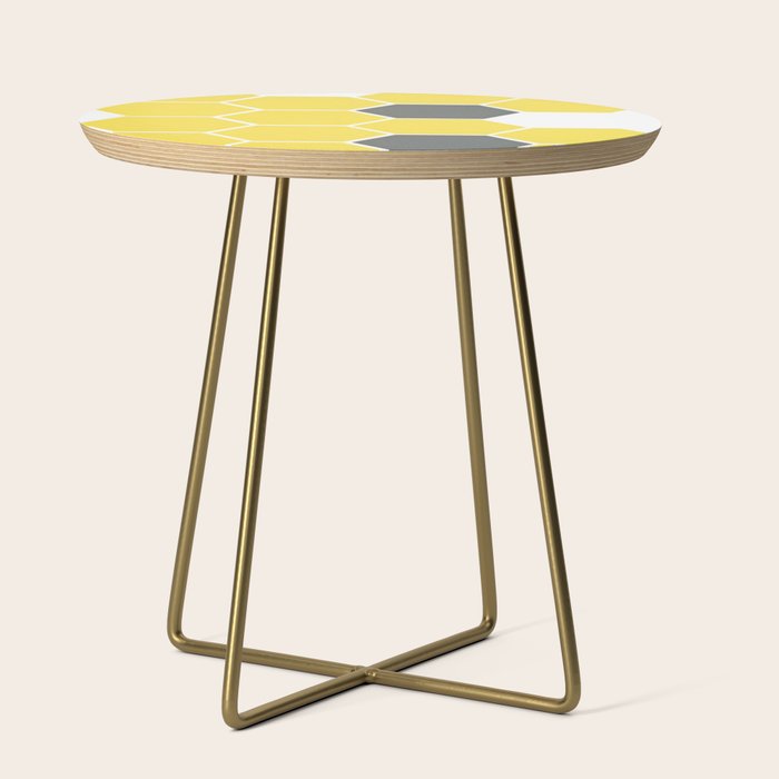 Yellow Honeycomb Side Table Gallery Image 1