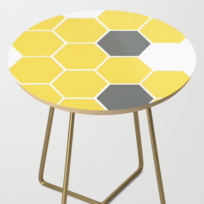 Yellow Honeycomb Side Table Gallery Image 2