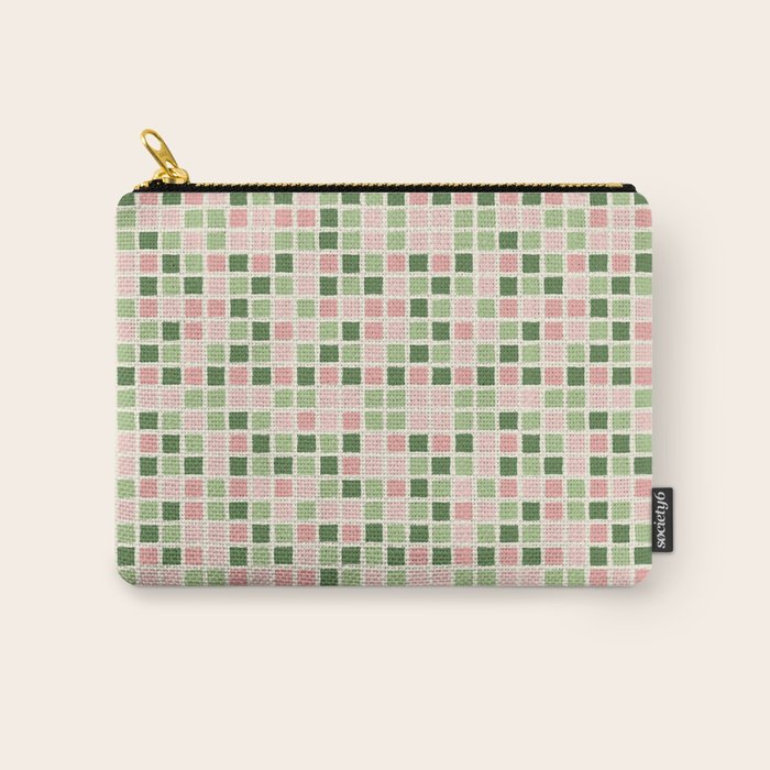 Pattern grid mosaic Carry All Pouch Gallery Image 1