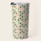 Pattern grid mosaic Travel Mug Gallery Image 3