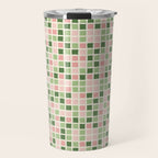 Pattern grid mosaic Travel Mug Gallery Image 1