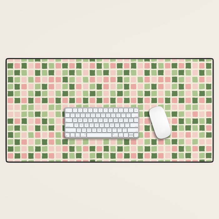 Pattern grid mosaic Desk Mat Gallery Image 1