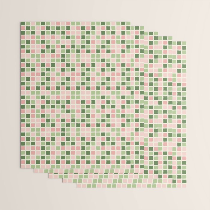 Pattern grid mosaic Wrapping Paper Gallery Image 3