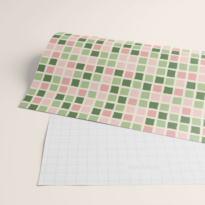 Pattern grid mosaic Wrapping Paper Gallery Image 2