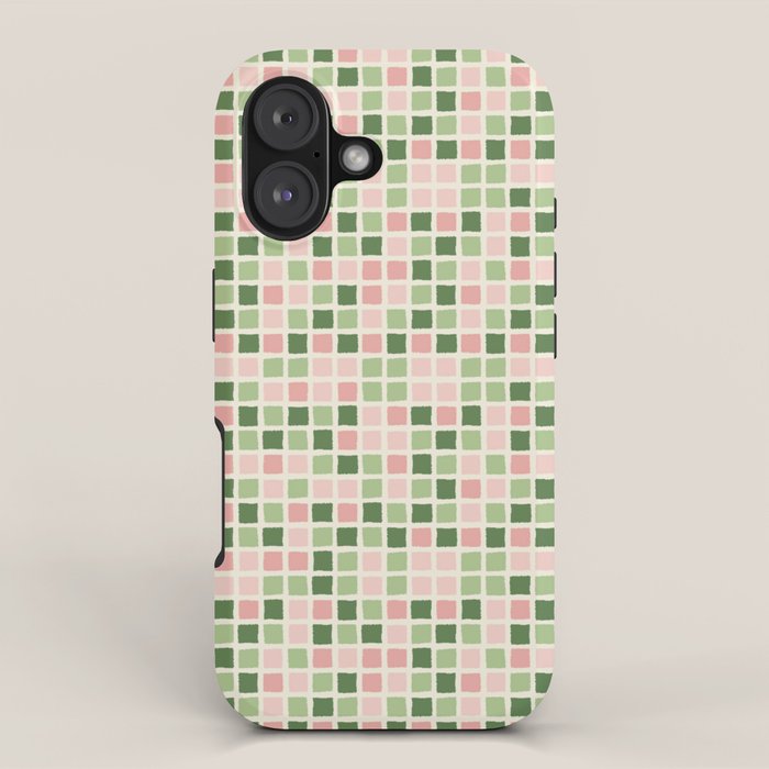 Pattern grid mosaic iPhone Case Gallery Image 1