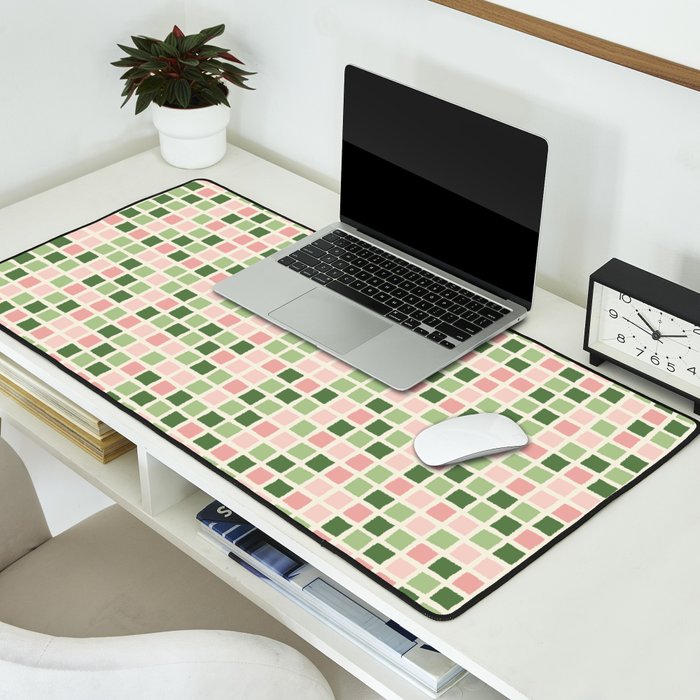 Pattern grid mosaic Desk Mat Gallery Image 2