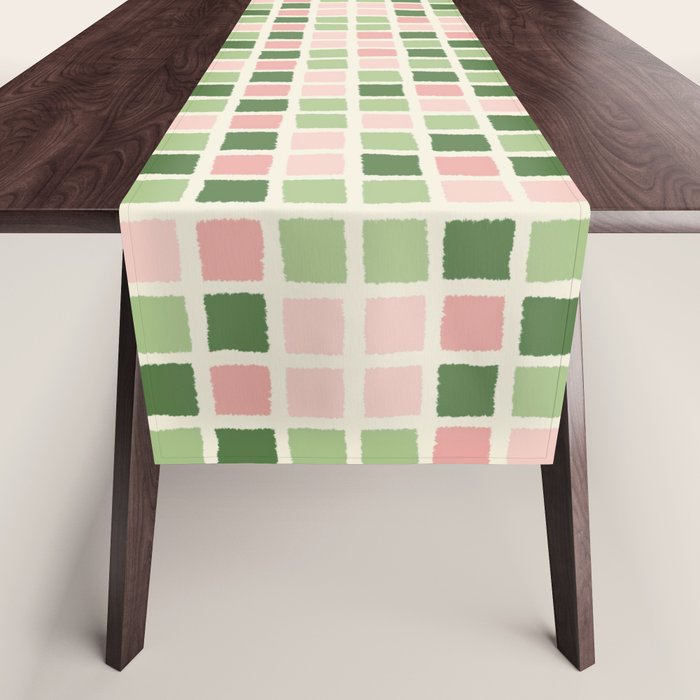 Pattern grid mosaic Table Runner Gallery Image 1