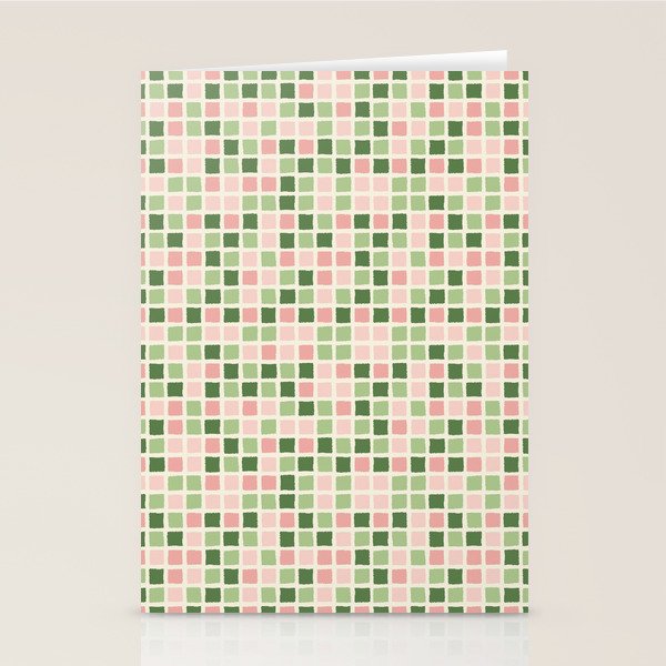 Pattern grid mosaic Stationery Card Gallery Image 2