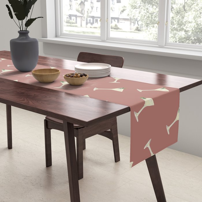 Martini Cocktail O'clock  Table Runner Gallery Image 2