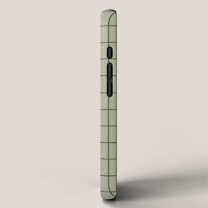 Grid (Green) iPhone Case Gallery Image 2