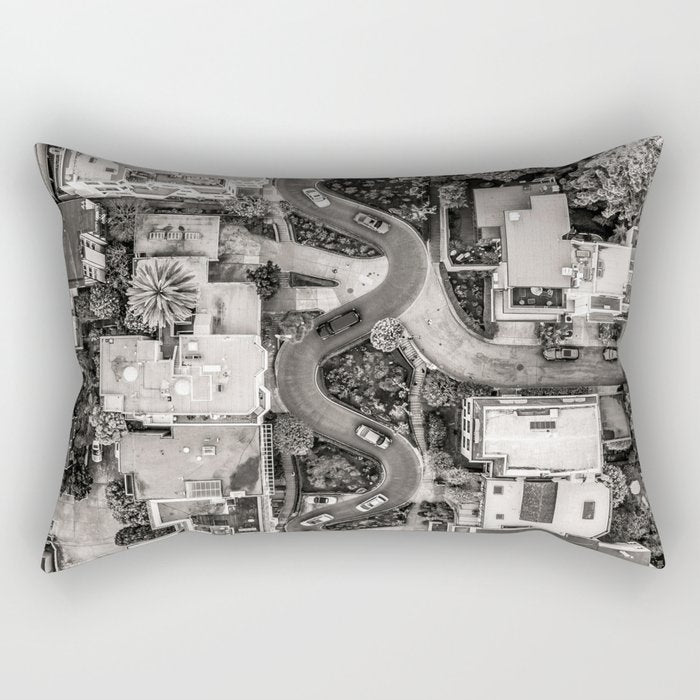 Lombard Street, San Francisco Rectangular Pillow Gallery Image 1