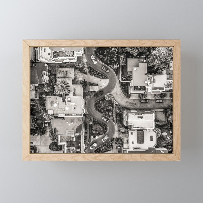 Lombard Street, San Francisco Mini Art Print Gallery Image 1