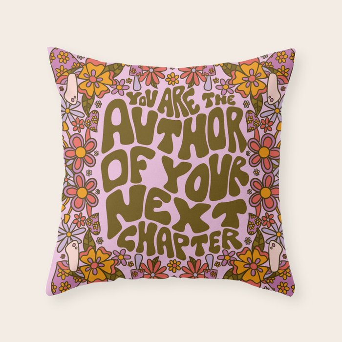 Author of Your Next Chapter Throw Pillow Gallery Image 6
