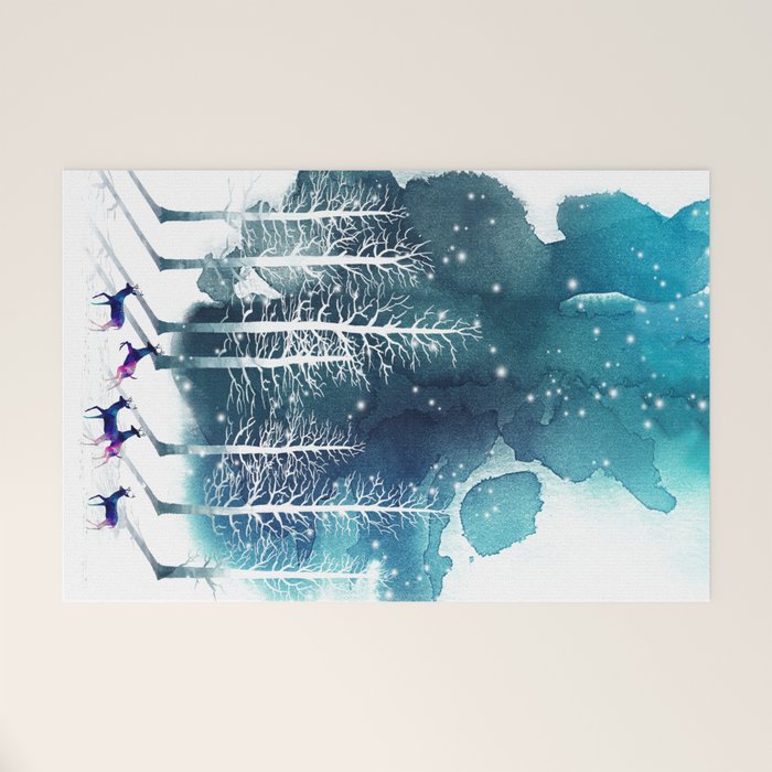 Winter Night 2 Welcome Mat Gallery Image 1