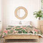 Tropical Garden - Pink Duvet Cover Gallery Image 3