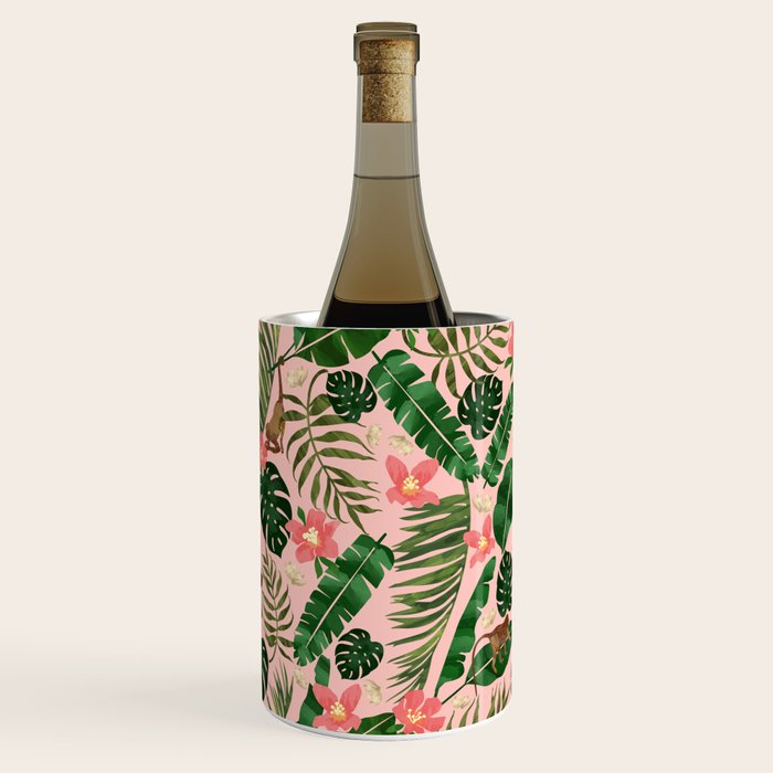 Tropical Garden - Pink Wine Chiller Gallery Image 1