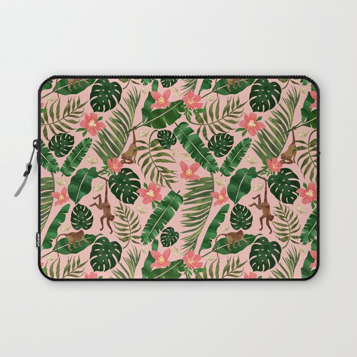 Tropical Garden - Pink Laptop Sleeve Gallery Image 1