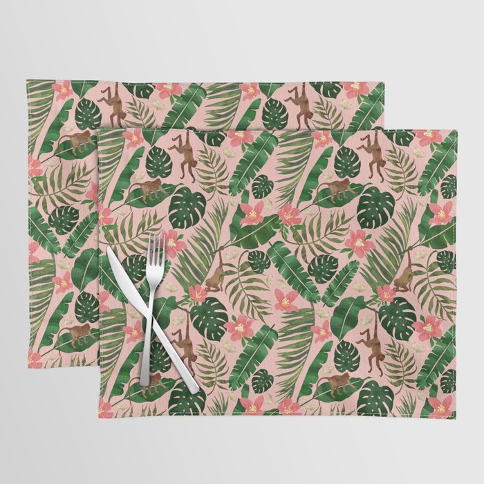 Tropical Garden - Pink Placemat Gallery Image 1