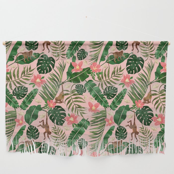 Tropical Garden - Pink Wall Hanging Gallery Image 1