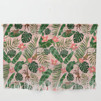 Tropical Garden - Pink Wall Hanging Gallery Image 1
