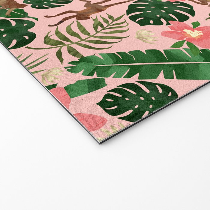 Tropical Garden - Pink Welcome Mat Gallery Image 2