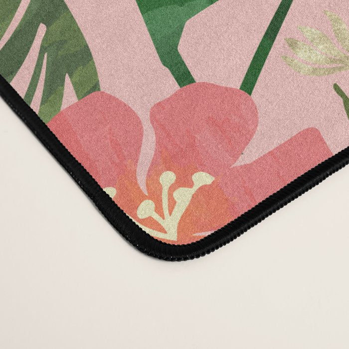 Tropical Garden - Pink Desk Mat Gallery Image 4