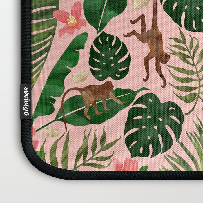Tropical Garden - Pink Laptop Sleeve Gallery Image 3