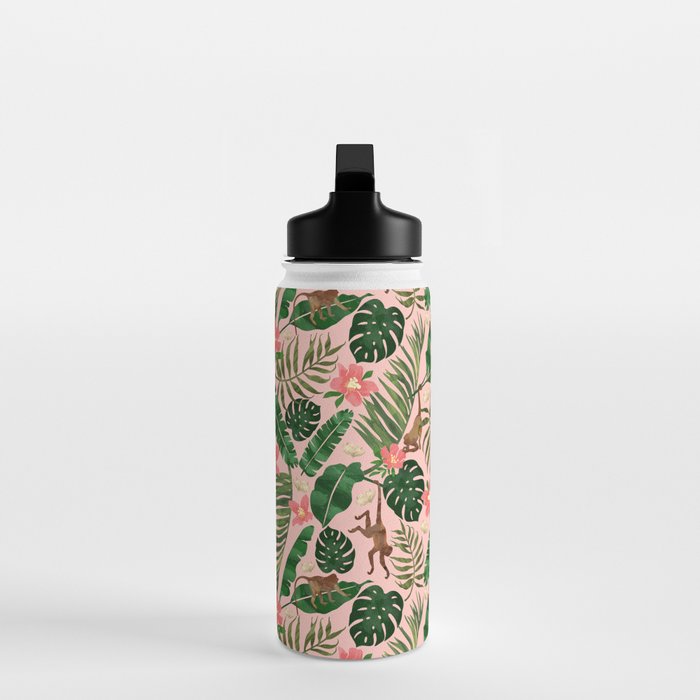 Tropical Garden - Pink Water Bottle Gallery Image 3