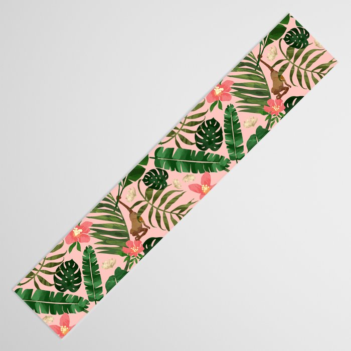 Tropical Garden - Pink Table Runner Gallery Image 3