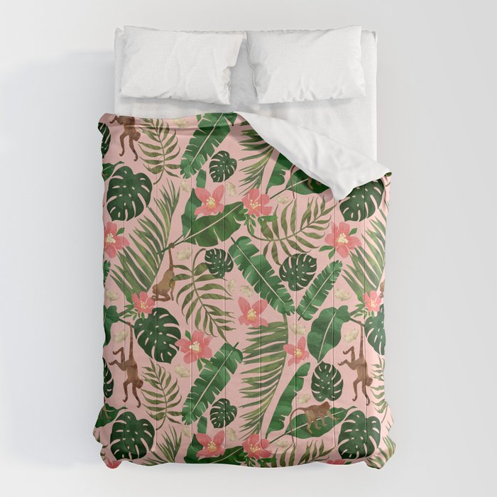 Tropical Garden - Pink Comforter Gallery Image 6