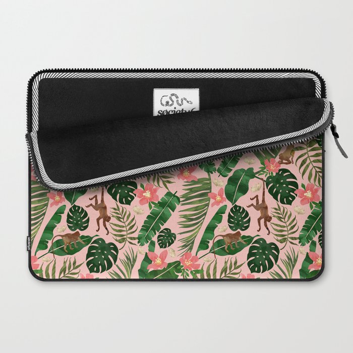 Tropical Garden - Pink Laptop Sleeve Gallery Image 2