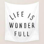 LIFE IS WONDERFUL Wall Tapestry Gallery Image 4