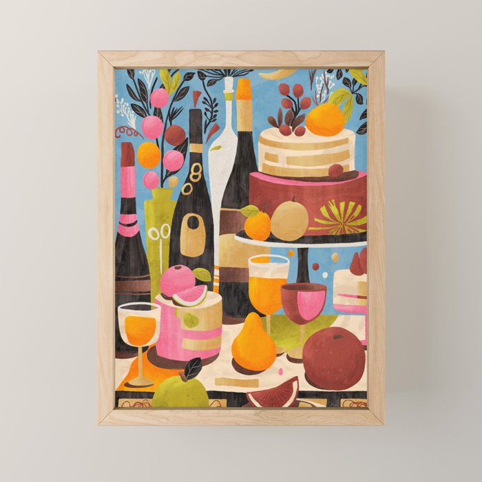 Mid Century Celebration Mini Art Print Gallery Image 1