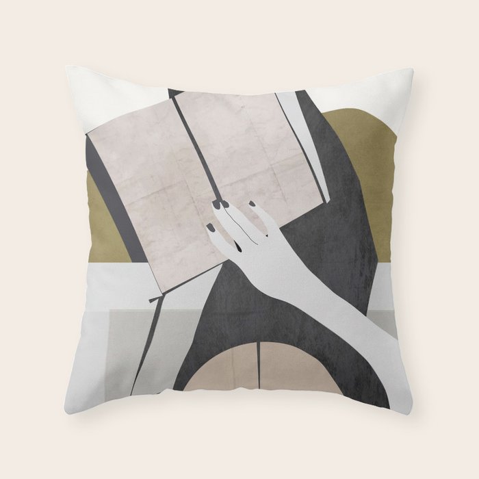 The Reader Throw Pillow Gallery Image 6