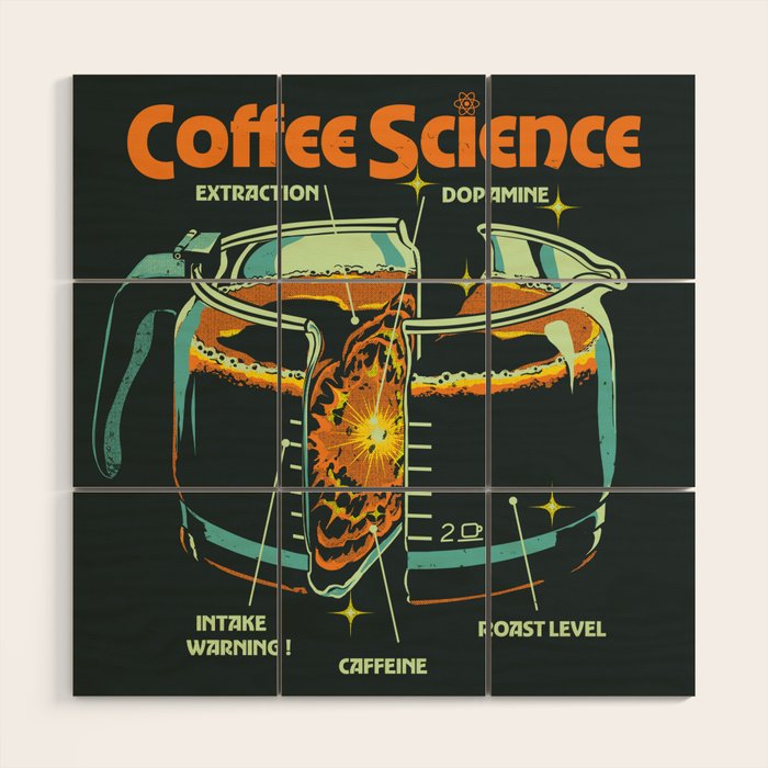 COFFEE SCIENCE Wood Wall Art Gallery Image 1