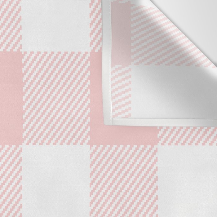 Baby Pink Buffalo Check Wall Tapestry Gallery Image 3